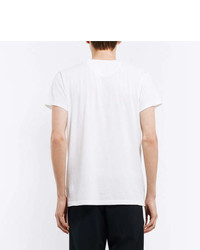 Valentino Always Distressed Printed Cotton Jersey T Shirt