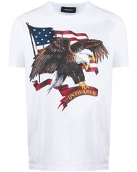 DSQUARED2 American Eagle Print T Shirt