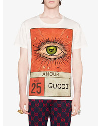 Gucci Amour Eye Print T Shirt