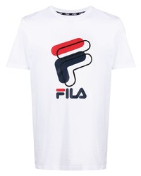 Fila Amparo Logo Print Cotton T Shirt