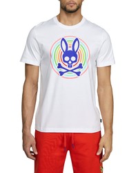 Psycho Bunny Andrew Graphic Tee In White At Nordstrom