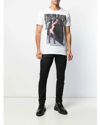 Philipp Plein Angel Studded Logo T Shirt