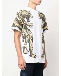 Roberto Cavalli Animal Print T Shirt