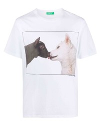 Benetton Animal Print T Shirt