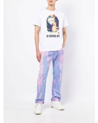 A Bathing Ape Ape Tie Dye Printed Tshirt