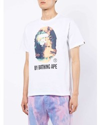 A Bathing Ape Ape Tie Dye Printed Tshirt