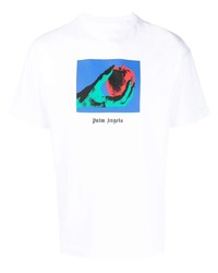Palm Angels Apple Motif Branded T Shirt