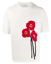 Ami Paris Applied Poppy T Shirt