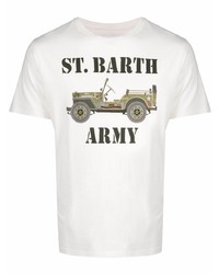 MC2 Saint Barth Army Print Cotton T Shirt