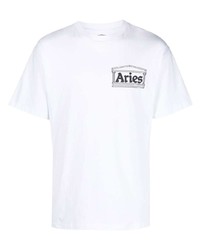 Aries Art Trip Logo Print T Shirt