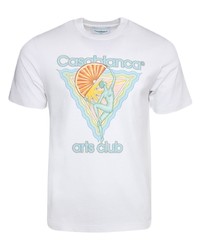 Casablanca Arts Club Print Cotton T Shirt