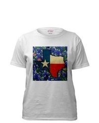 Artsmith Inc T Shirt Texas Flag Bluebonnets