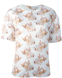 Au Jour Le Jour Chihuahua Print T Shirt