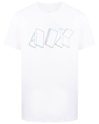 Armani Exchange Ax Logo Print Cotton T Shirt