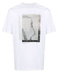 Armani Exchange Ax Logo Print Cotton T Shirt