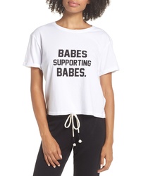 BRUNETTE the Label Babes Supporting Babes Crop Tee