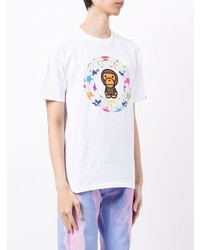 A Bathing Ape Baby Milo Print Cotton T Shirt