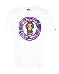 A Bathing Ape Baby Milo Print Short Sleeve T Shirt