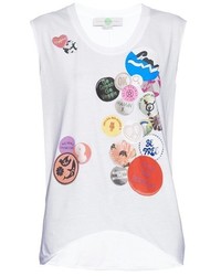 Stella McCartney Badge Print Cotton T Shirt