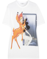 Bambi Print Cotton Jersey T Shirt