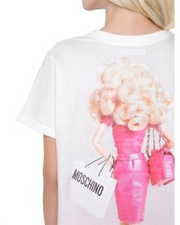 Moschino Barbie Printed Cotton T Shirt