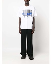 VTMNTS Barcode Print Cotton T Shirt