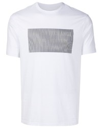 Armani Exchange Barcode Print Cotton T Shirt
