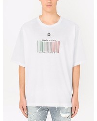 Dolce & Gabbana Barcode Print Short Sleeve T Shirt