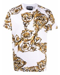 VERSACE JEANS COUTURE Barocco Print Cotton T Shirt