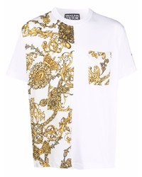 VERSACE JEANS COUTURE Baroque Print Short Sleeved T Shirt