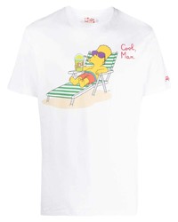 MC2 Saint Barth Bart Simpson Print Cotton T Shirt