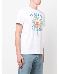 MC2 Saint Barth Basketball Print Cotton T Shirt