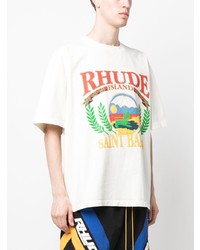 Rhude Beach Chair Logo Print T Shirt