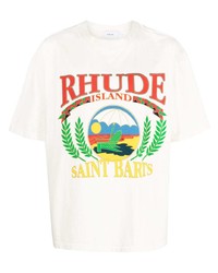 Rhude Beach Chair Logo Print T Shirt