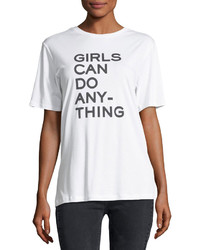 Zadig & Voltaire Bella Crewneck Slogan Cotton T Shirt