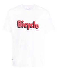 Chocoolate Bicycle Print Cotton T Shirt