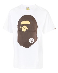 A Bathing Ape Big Ape Head Print Cotton T Shirt