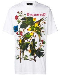 DSQUARED2 Birds Motif T Shirt