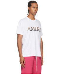 Amiri Black Leopard Logo T Shirt