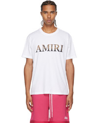 Amiri Black Leopard Logo T Shirt