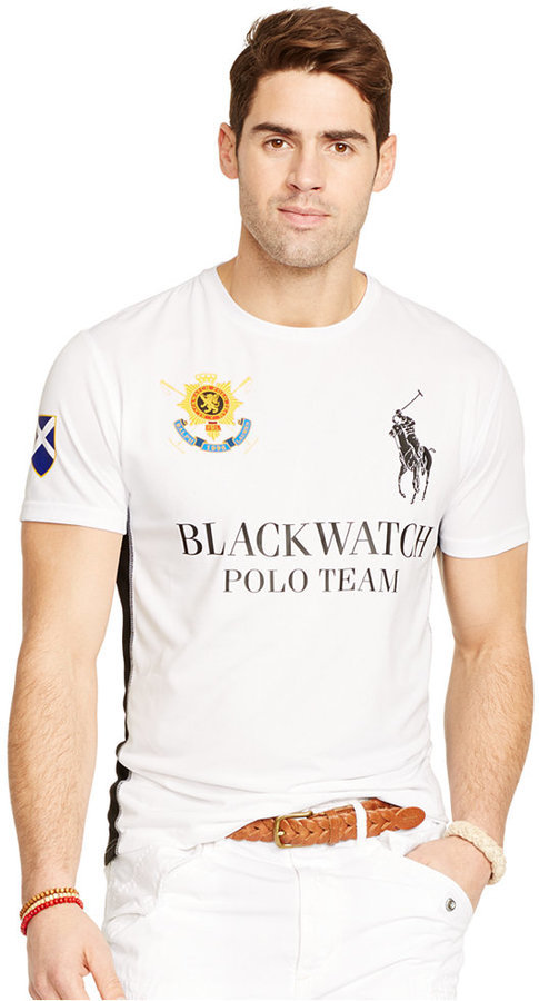 polo ralph lauren black watch t shirt
