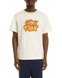 Nicholas Daley Blue Quilt Graphic Tee In Concrete At Nordstrom