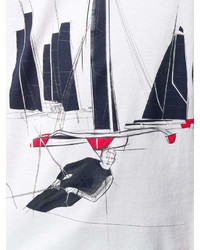 Z Zegna Boat Print T Shirt