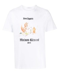 MAISON KITSUNÉ Bon Appetit Print T Shirt