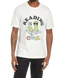 CONEY ISLAND PICNIC Book Worm Cotton Graphic Tee In White At Nordstrom