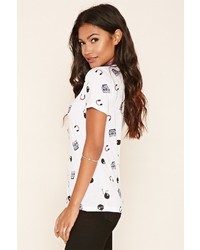 Forever 21 Boombox Print Graphic Tee