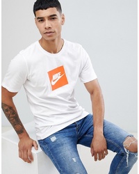 Nike Box Logo T Shirt In White Ar1161 100