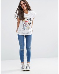 Asos Boyfriend T Shirt With Disney Team Princess Print