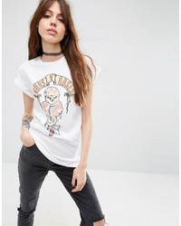 Asos Boyfriend T Shirt With Guns N Roses Print