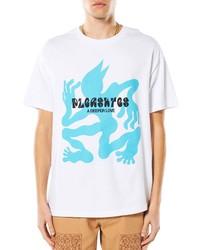 Pleasures Bpms Cotton Graphic Tee In White At Nordstrom